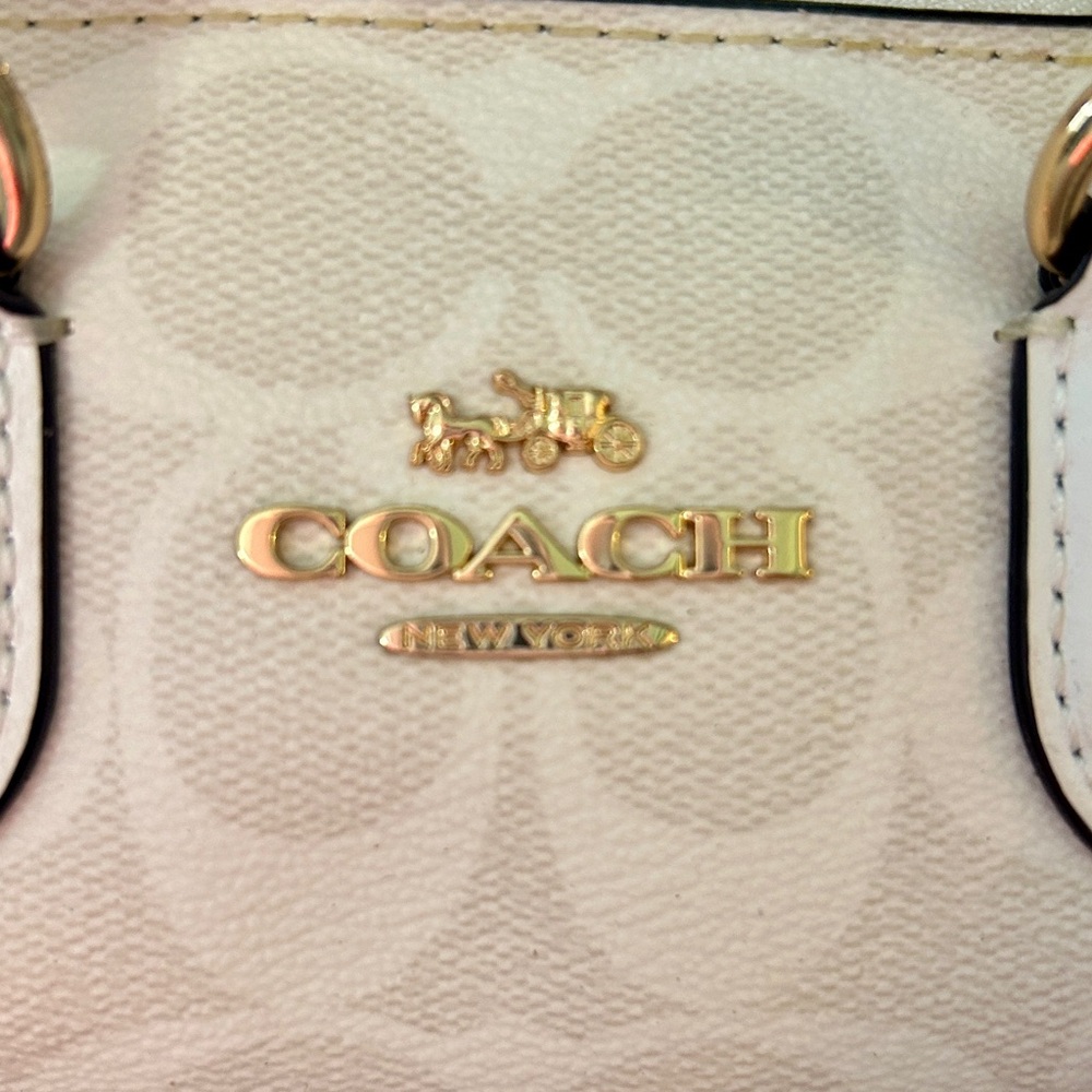 Coach Lacey satchel in White with Tassel Detail - Picture 6 of 8